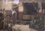 Alma-Tadema, Sir Lawrence The Flower Market (mk23) USA oil painting artist